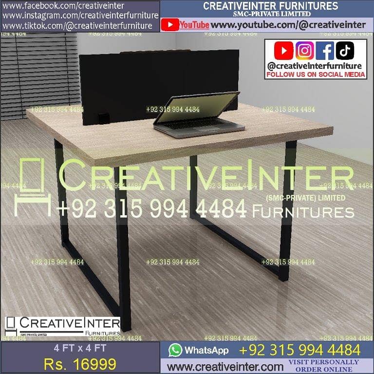 Office Table Workstation Gaming Desk Study Computer Chair Working Hom 17
