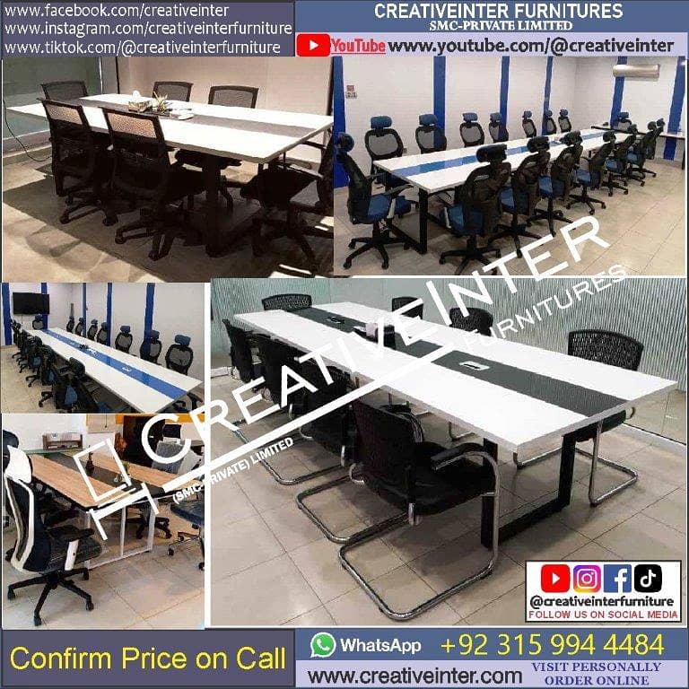 Office Table Workstation Gaming Desk Study Computer Chair Working Hom 16
