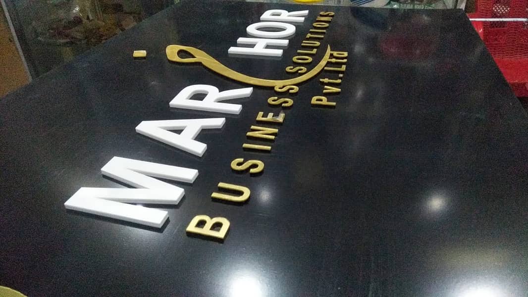 3d sign board, acrylic sign Steel sign boards . Led sign board 7