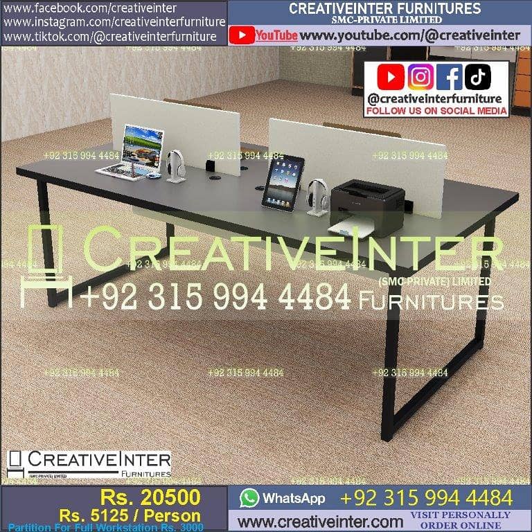 Office Table Workstation Gaming Desk Study Computer Chair Working Hom 3