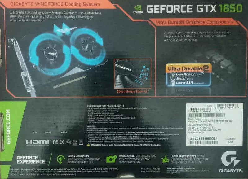 Gigabyte GTX 1650 4GB – Excellent Condition, Best Price! 8