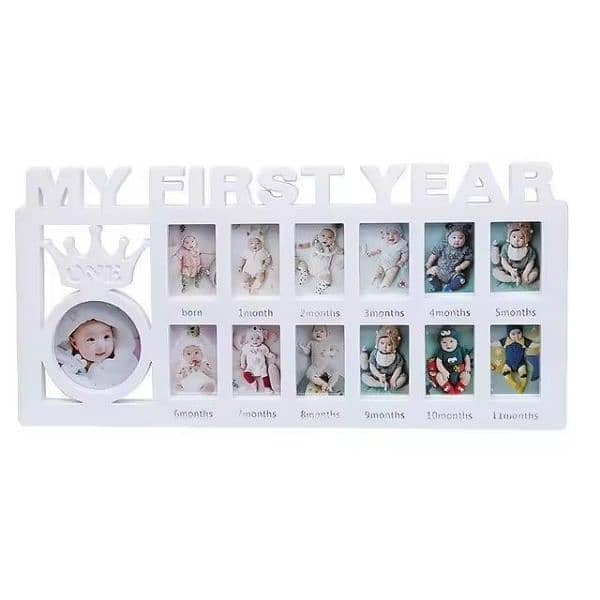 Durable 1 Pc Photo Frame: Cherish Your Baby's First Year Memories 2