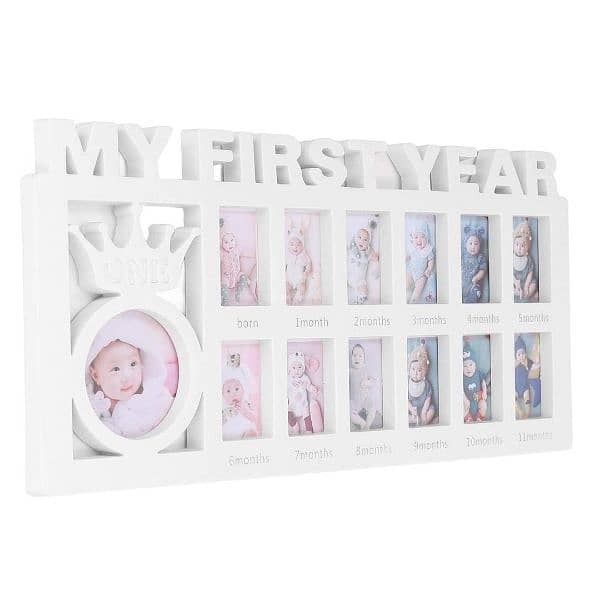 Durable 1 Pc Photo Frame: Cherish Your Baby's First Year Memories 7