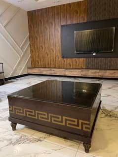 BIG SIZE CENTER TABLE WITH GLASS