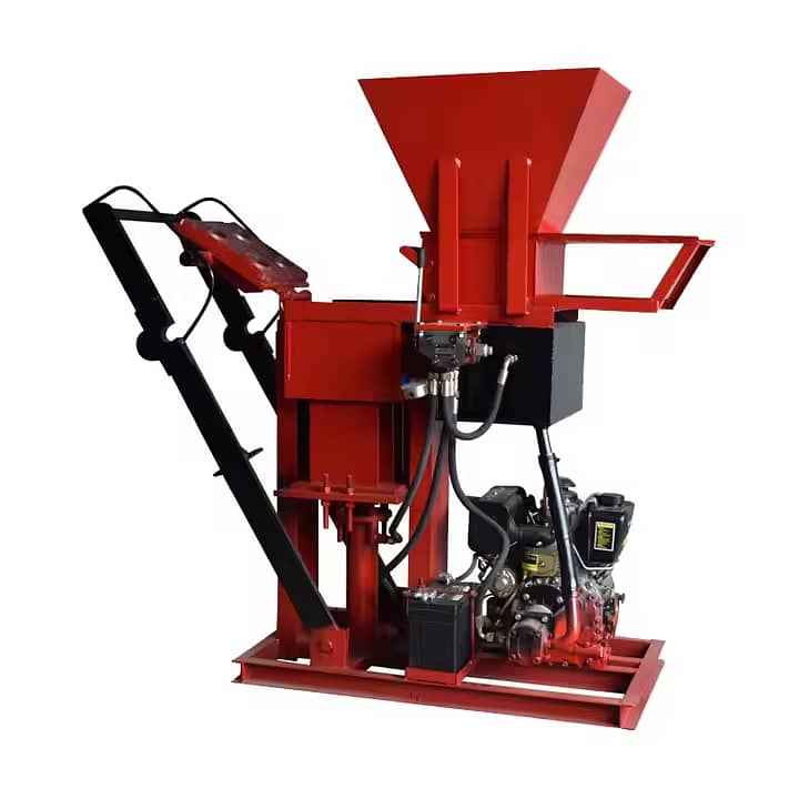 Interlock automatic clay brick machine hydraulic press 3