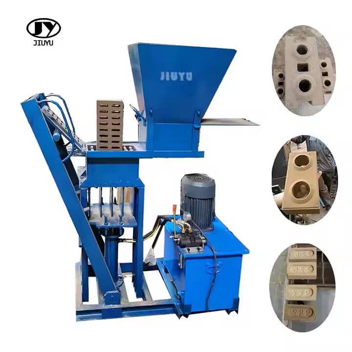 Interlock automatic clay brick machine hydraulic press 6