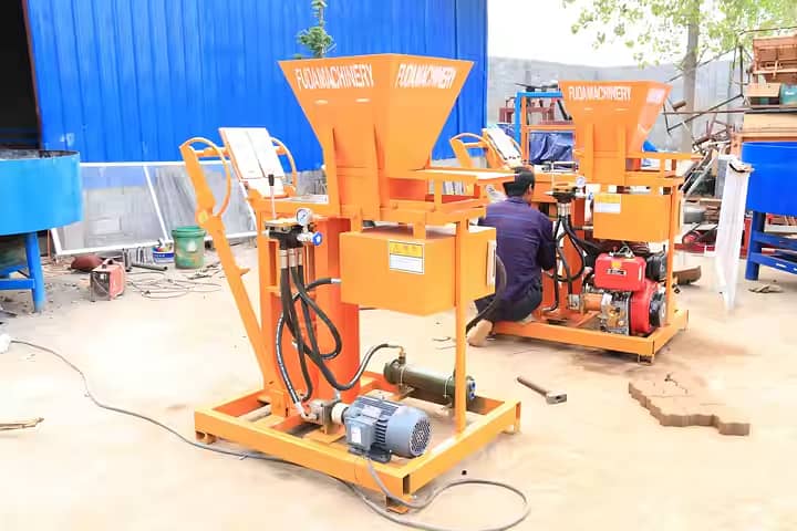 Interlock automatic clay brick machine hydraulic press 17