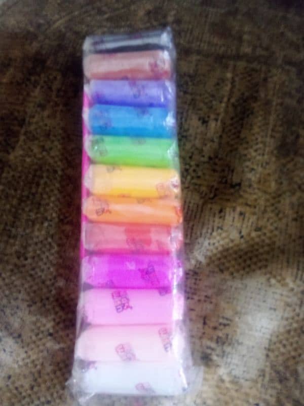 12 PIECE MULTICOLOR CLAY FOR SALE 1