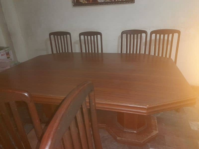 dining Tablewith 6  wooden chair 2