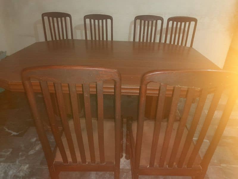 dining Tablewith 6  wooden chair 3