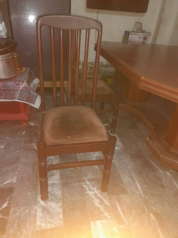 dining Tablewith 6  wooden chair 4