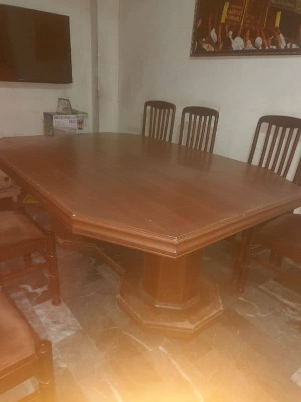 dining Tablewith 6  wooden chair 5