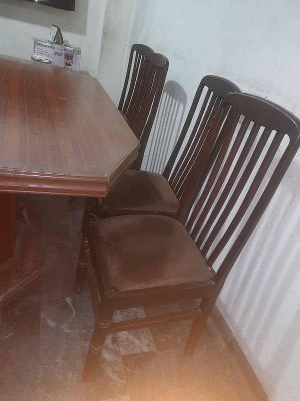 dining Tablewith 6  wooden chair 8