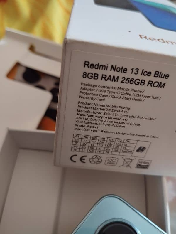 redmi note 13 8+8/256 complete saman 10 monts warnty 10/10 03293936100 3