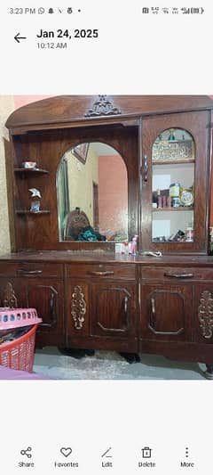 dressing table and show case