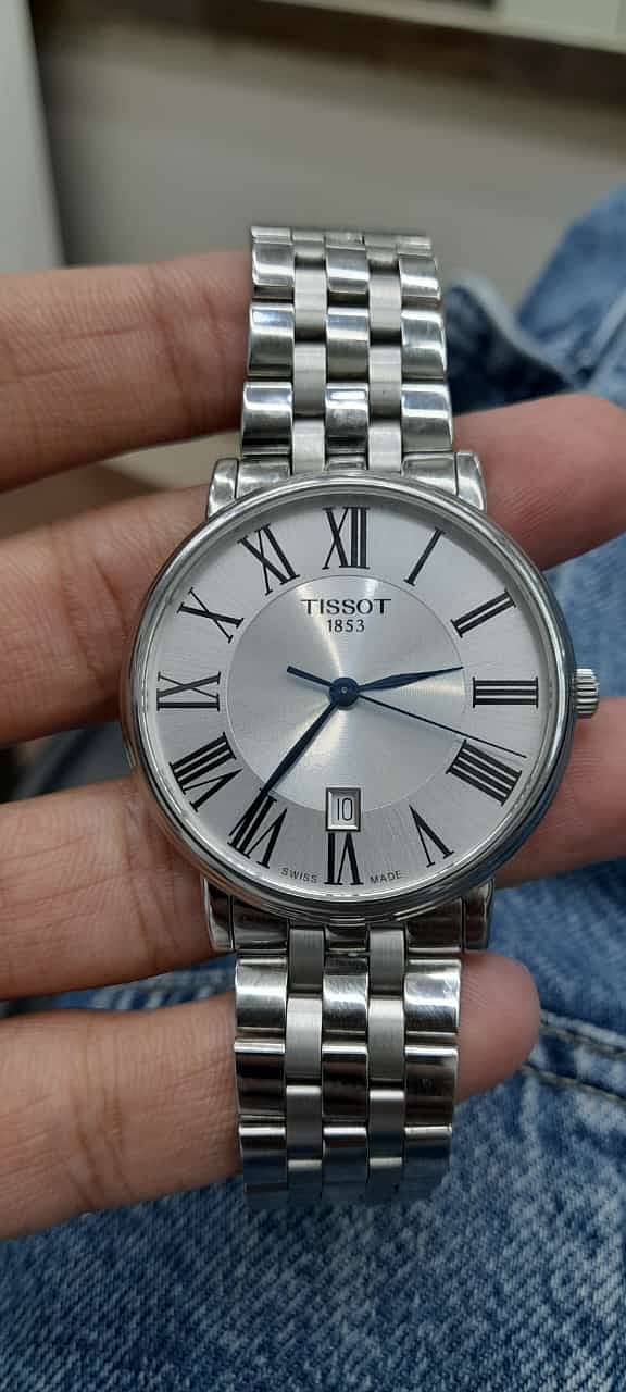 BUKHARI ROLEX TISSOT CARSON PREMIUM SWISS QUARTZ 30MM SLIM ROMAN NUM 0