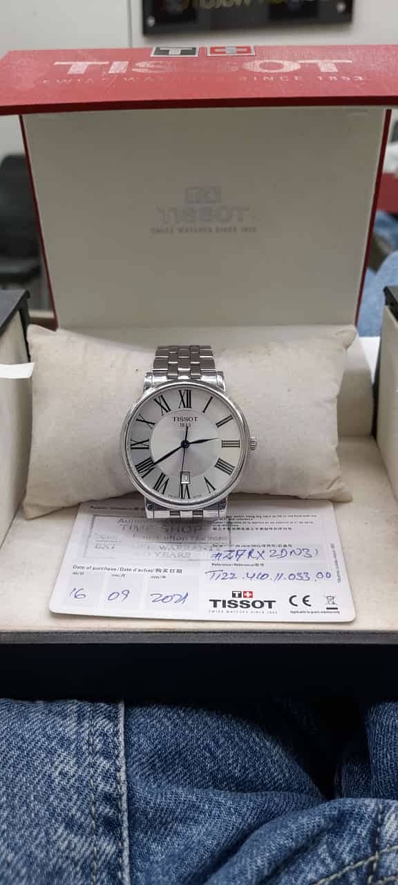 BUKHARI ROLEX TISSOT CARSON PREMIUM SWISS QUARTZ 30MM SLIM ROMAN NUM 1