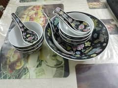 brand new soup set black colour