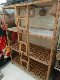 Parrots/Birds Wooden Cage (Pinjra)