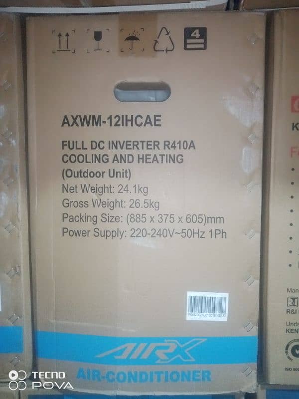 AIRX-1.0 ton (12000 Btu) Wall mounted Inverter- AXWM-12IHCAE T3 0