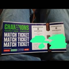 Two Tickets Of Afghanistan Vs Australia for sale