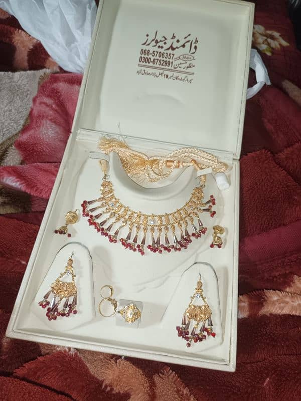 ORIGINAL Gold jewellery 1.25 Tola Set , 2 Ring , adha Tola Kanty alg 9