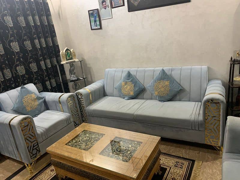 7 seater sofa set with covers 1