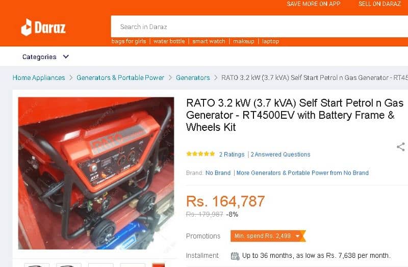 New Hyundai Rato Generator 3.2 kva 8