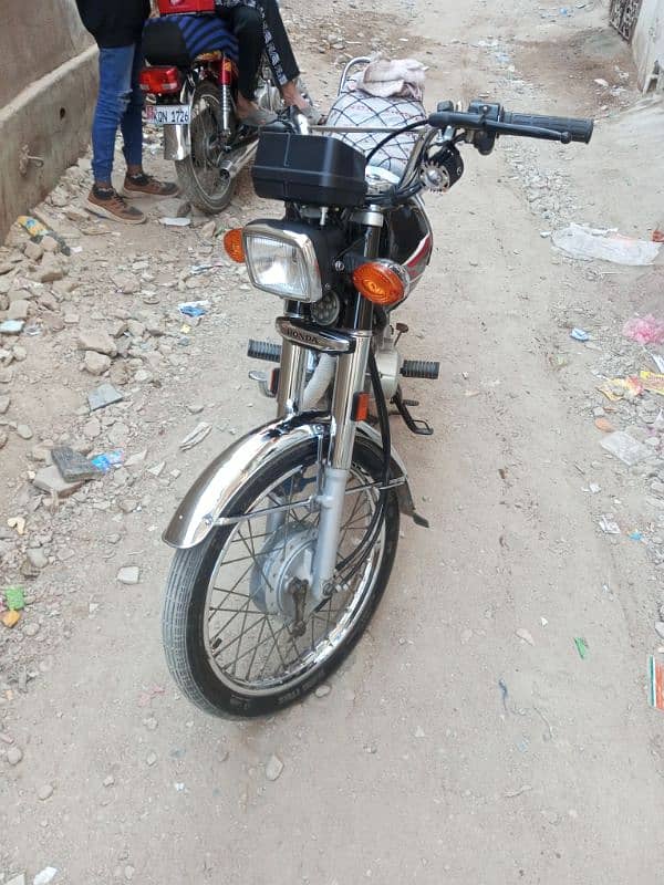 cg125 honda 2024 karachi num 0