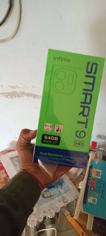 Infinix Smart 9 hd 4 64 sall an exchange  2 day use 2