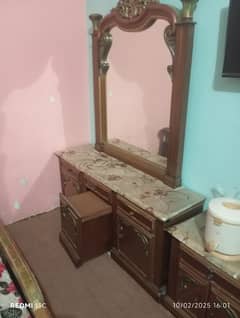 dressing table and one side bed table