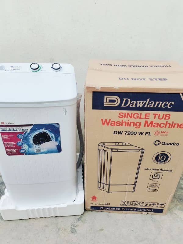 Dawlance model 7200 washing machine new model. 1