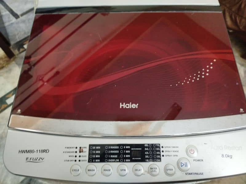 Fully automatic Haier washing machine good condition 2