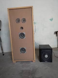 speaker+ boofer Rs 9500