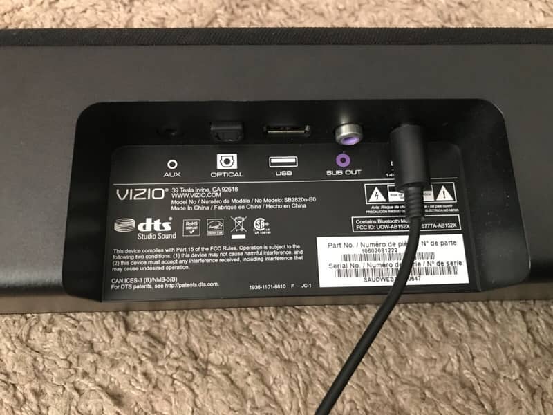 VIZIO Sound Bar 28" Bluetooth Hi Quality & Loud ~ SoundBar Only 2