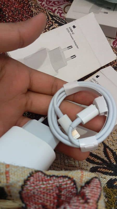 Iphone 20w 35w adapter cabel handfree original iphone x to 16 pro max 4