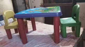 TABLE & CHAIRS FOR KIDS ONLY RS. 800/-