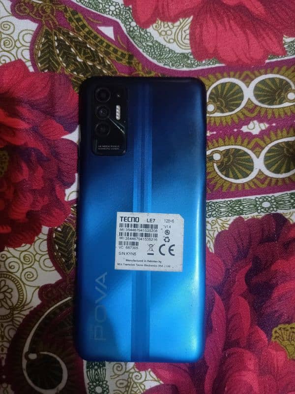 Tecno Pova 2 PTA Approved 6/128 with box 7000 mah Big battery 2