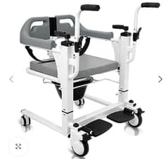 Patient Transfer lifter wheel chair with commode system