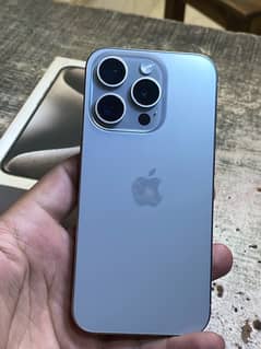 iPhone 15 pro natural titanium jv non pta complete box