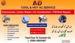 Ac Installation, Water tank cleaning Near me, Solar Wash Services