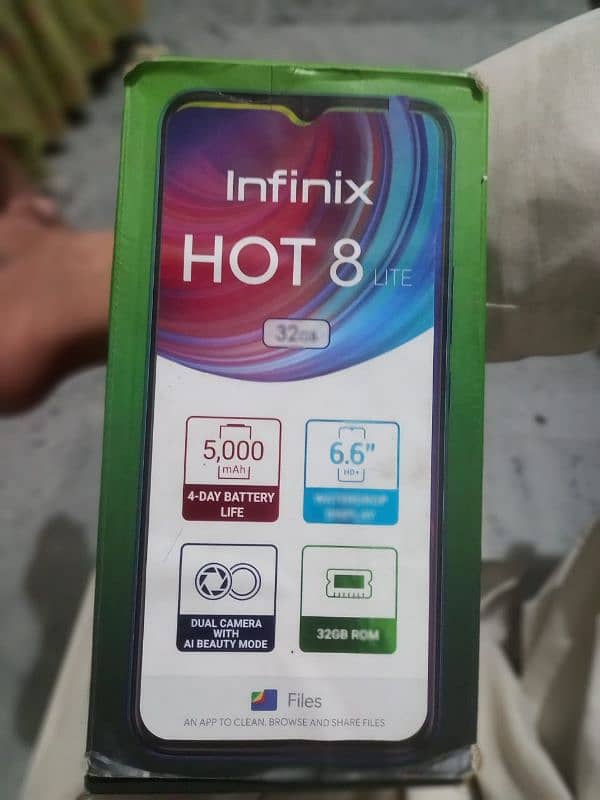 Infinix hote 8 lite with box PTA approved 7