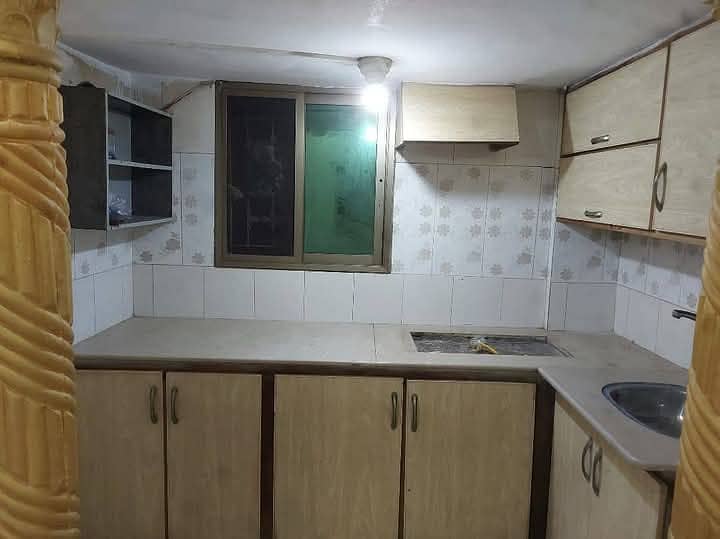 Ground portion for rent 2 bedroom with attached bathroom TV lounge kitchen car parking 8