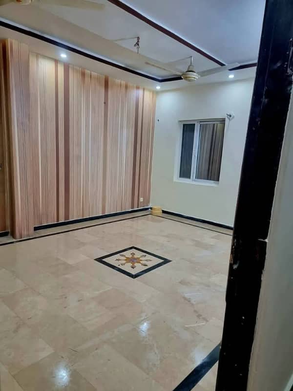 Ground portion for rent 2 bedroom with attached bathroom TV lounge kitchen car parking 10