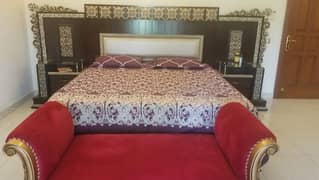 Bed set with chairs