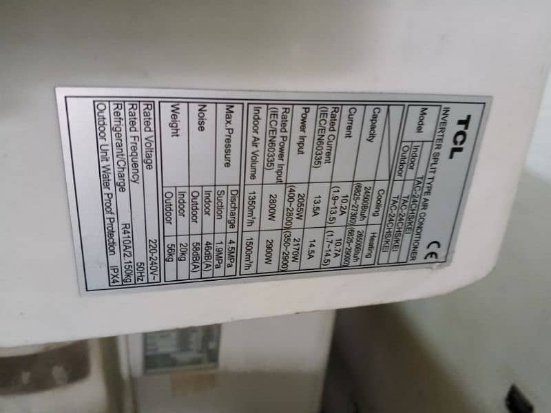 TCL Ac 2 ton ka hai DC inverter hai condition bilkul okay hai 5