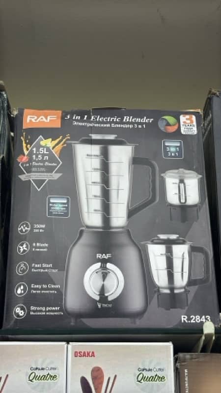 RAF 3 in 1 electric blender 0