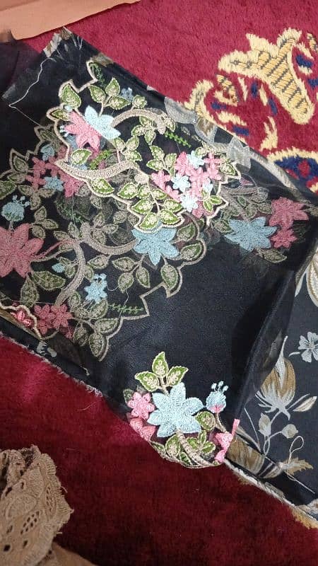 3pcs mprints unstitched embroidery lawn 1