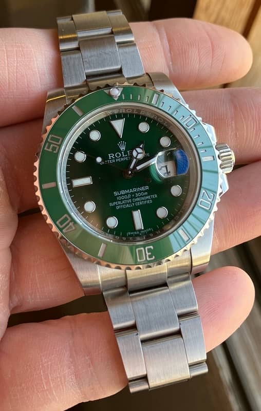 Rolex Submariner Hulk 3135 movement ETA Swiss 0