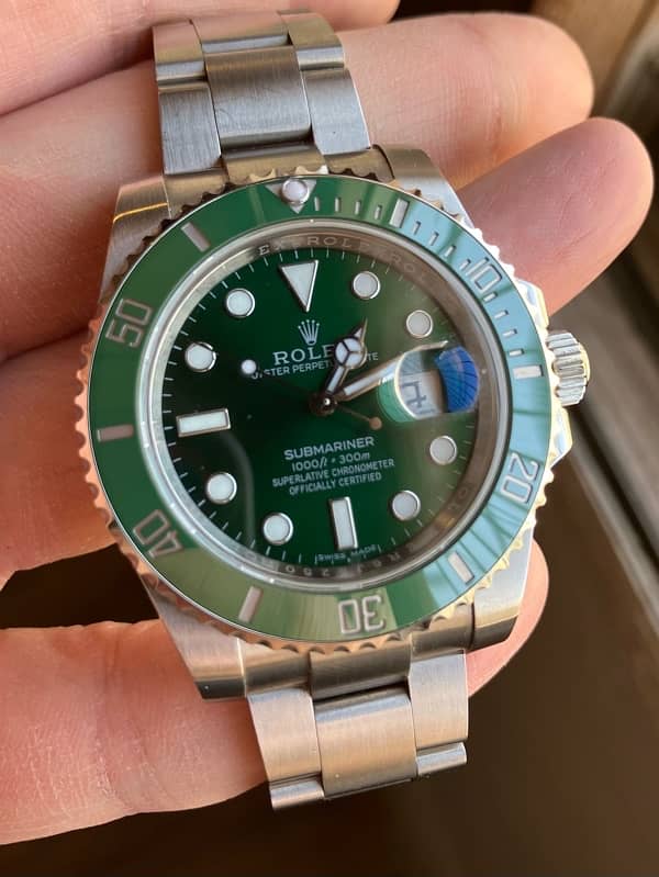 Rolex Submariner Hulk 3135 movement ETA Swiss 1